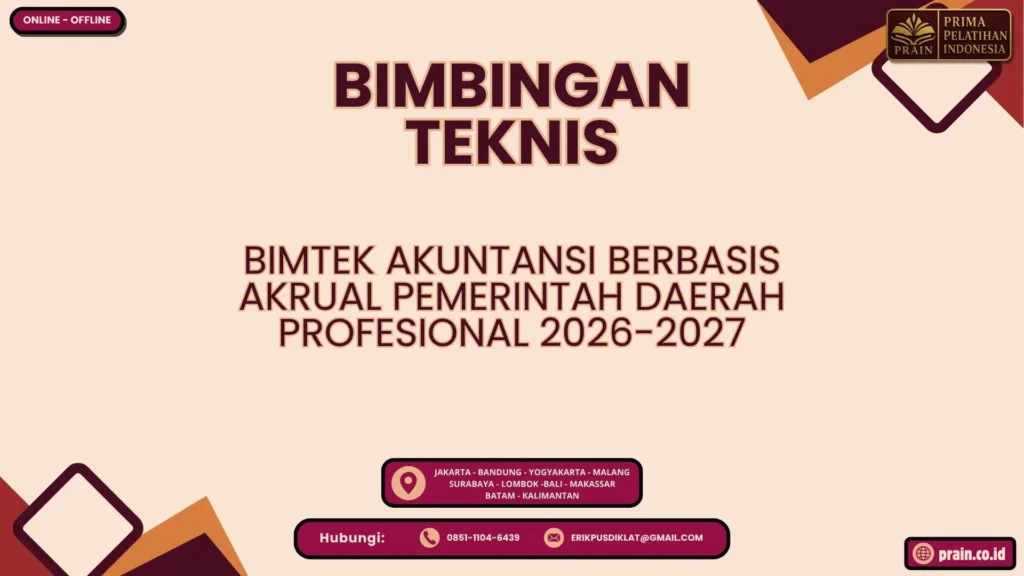 Bimtek Akuntansi Berbasis Akrual Pemerintah Daerah Profesional 2026-2027