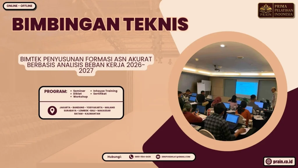 Bimtek Penyusunan Formasi ASN Akurat Berbasis Analisis Beban Kerja 2026-2027