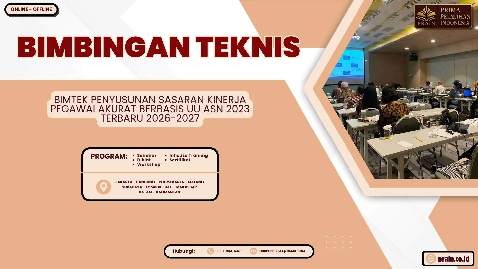 Bimtek Penyusunan Sasaran Kinerja Pegawai Akurat Berbasis UU ASN 2023 Terpadu 2026-2027
