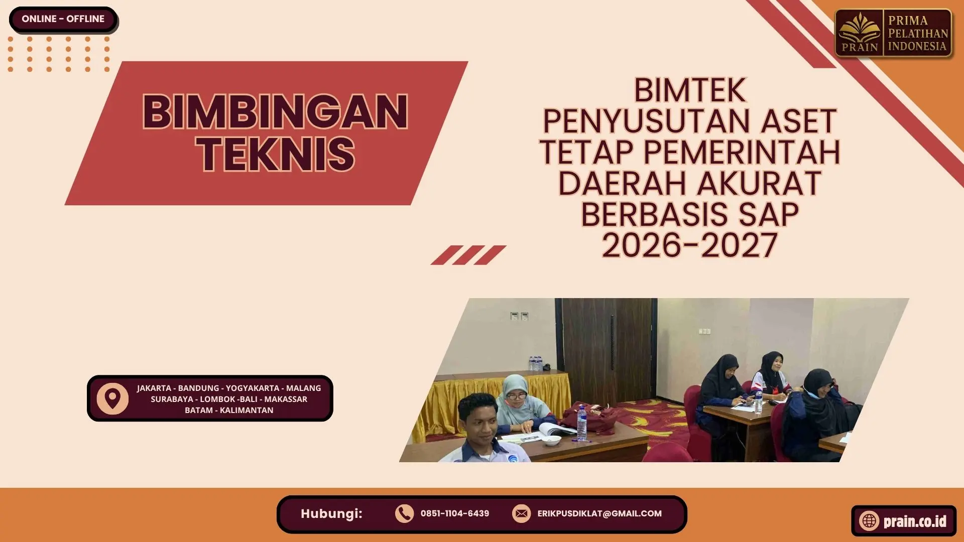 Bimtek Penyusutan Aset Tetap Pemerintah Daerah Akurat Berbasis SAP 2026-2027