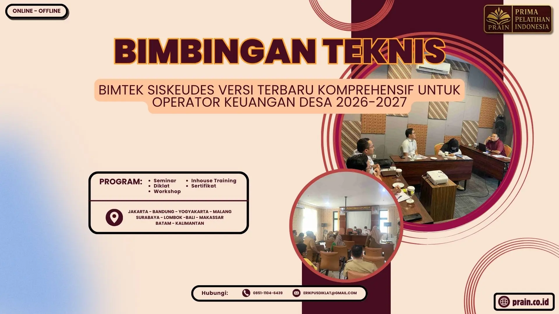 Bimtek Siskeudes Versi Terbaru Komprehensif untuk Operator Keuangan Desa 2026-2027