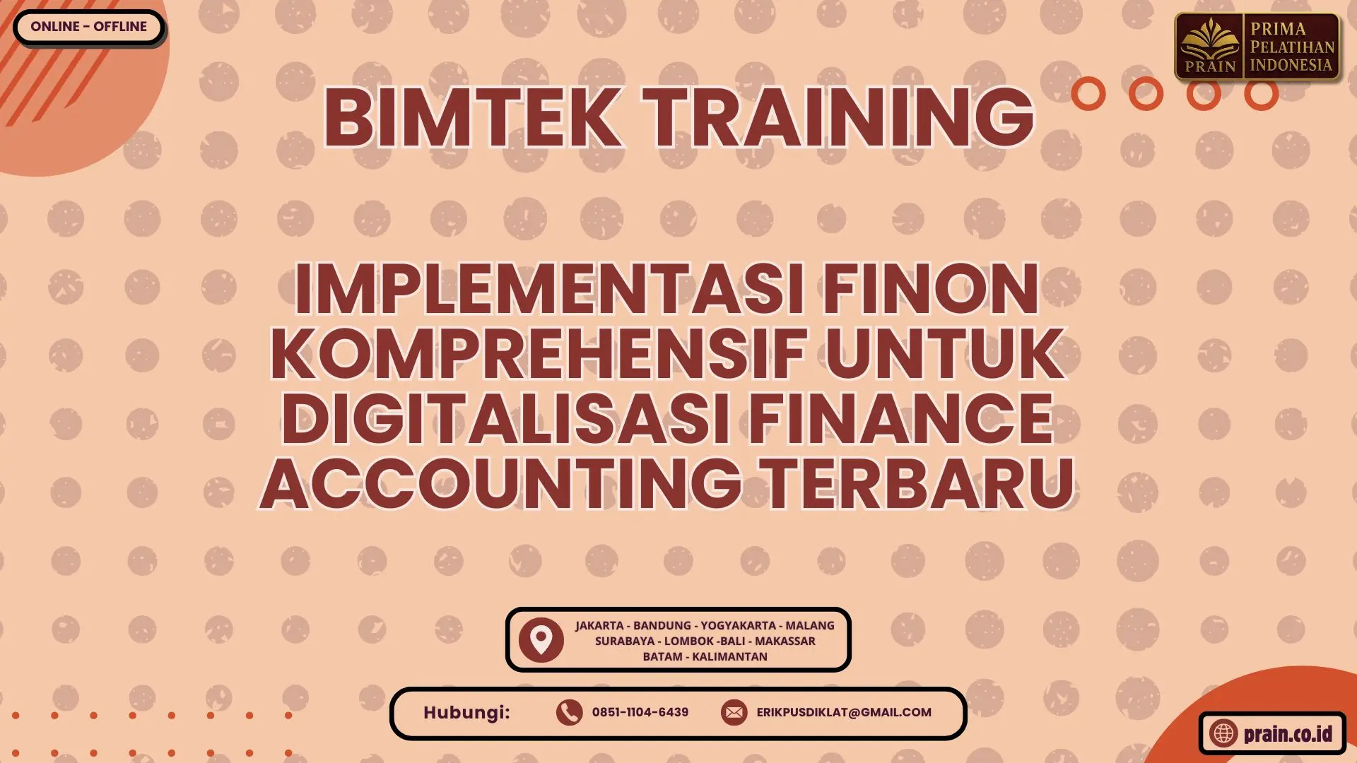 Bimtek Training Implementasi FINON Komprehensif untuk Digitalisasi Finance Accounting Terbaru