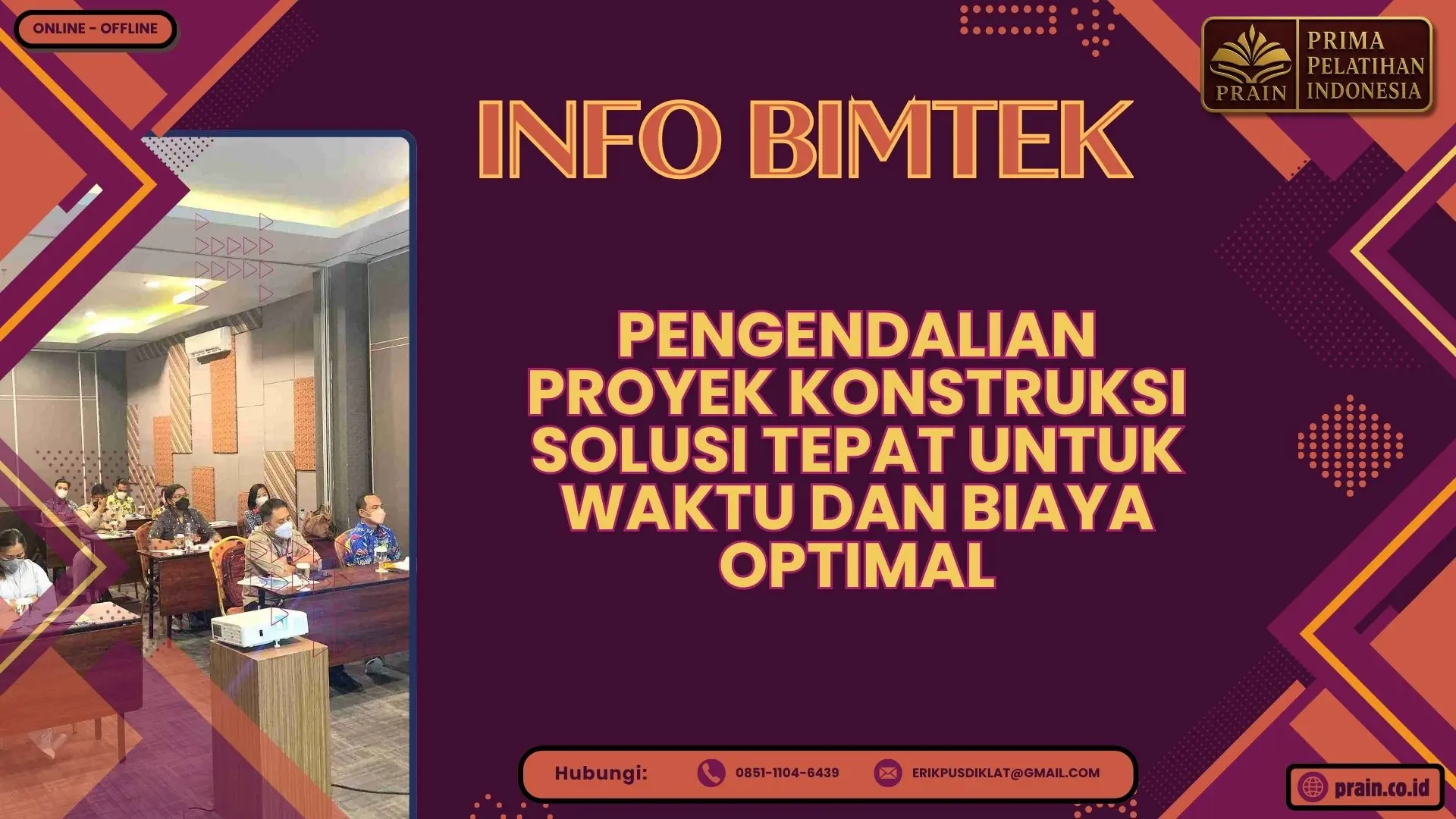 Info Bimtek Pengendalian Proyek Konstruksi Solusi Tepat untuk Waktu dan Biaya Optimal 2026-2027