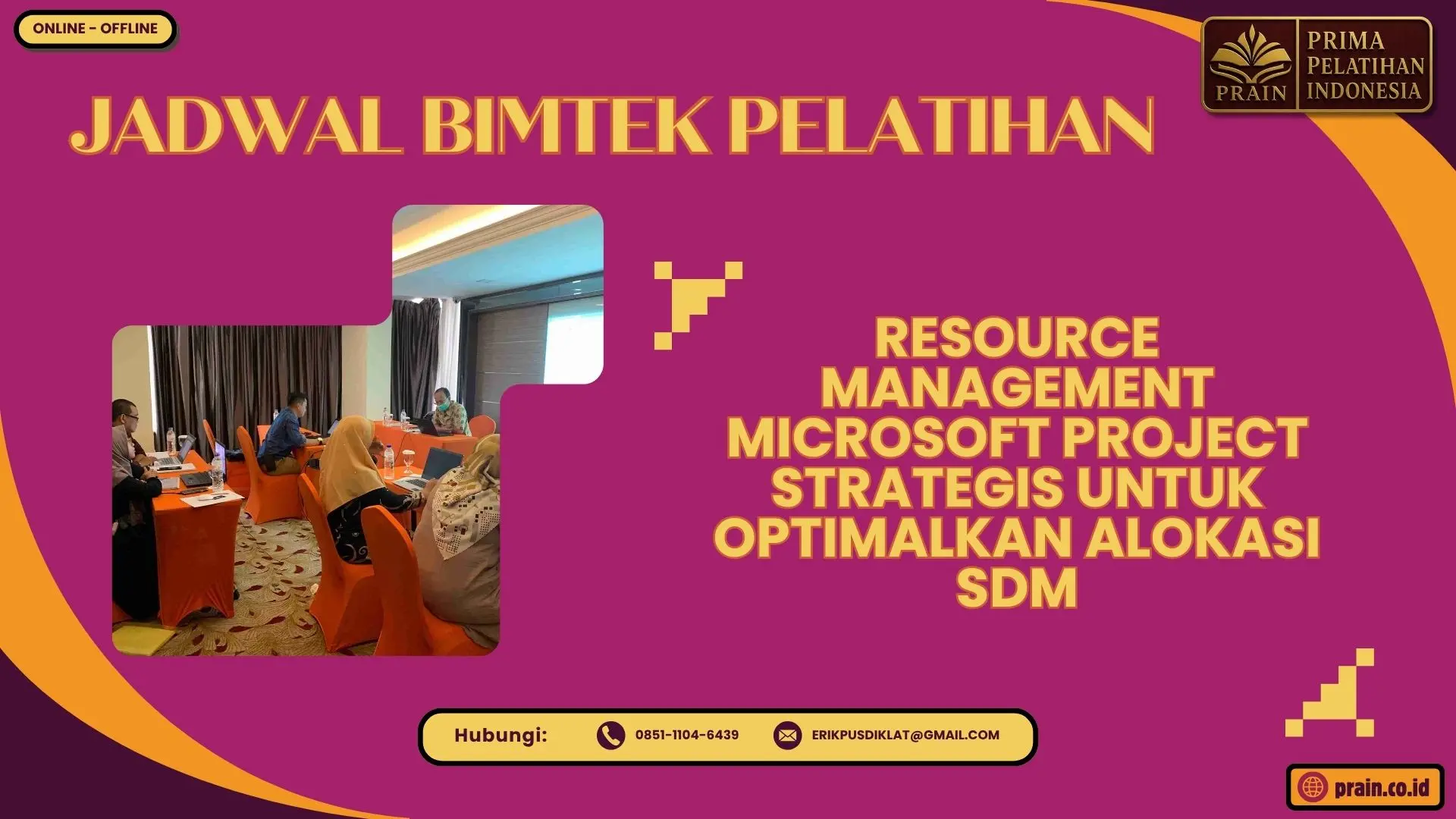 Jadwal Bimtek Pelatihan Resource Management Microsoft Project Strategis untuk Optimalkan Alokasi SDM 2026-2027