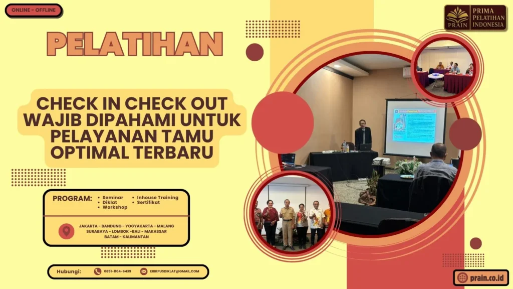 Pelatihan Check In Check Out Wajib Dipahami untuk Pelayanan Tamu Optimal Terbaru