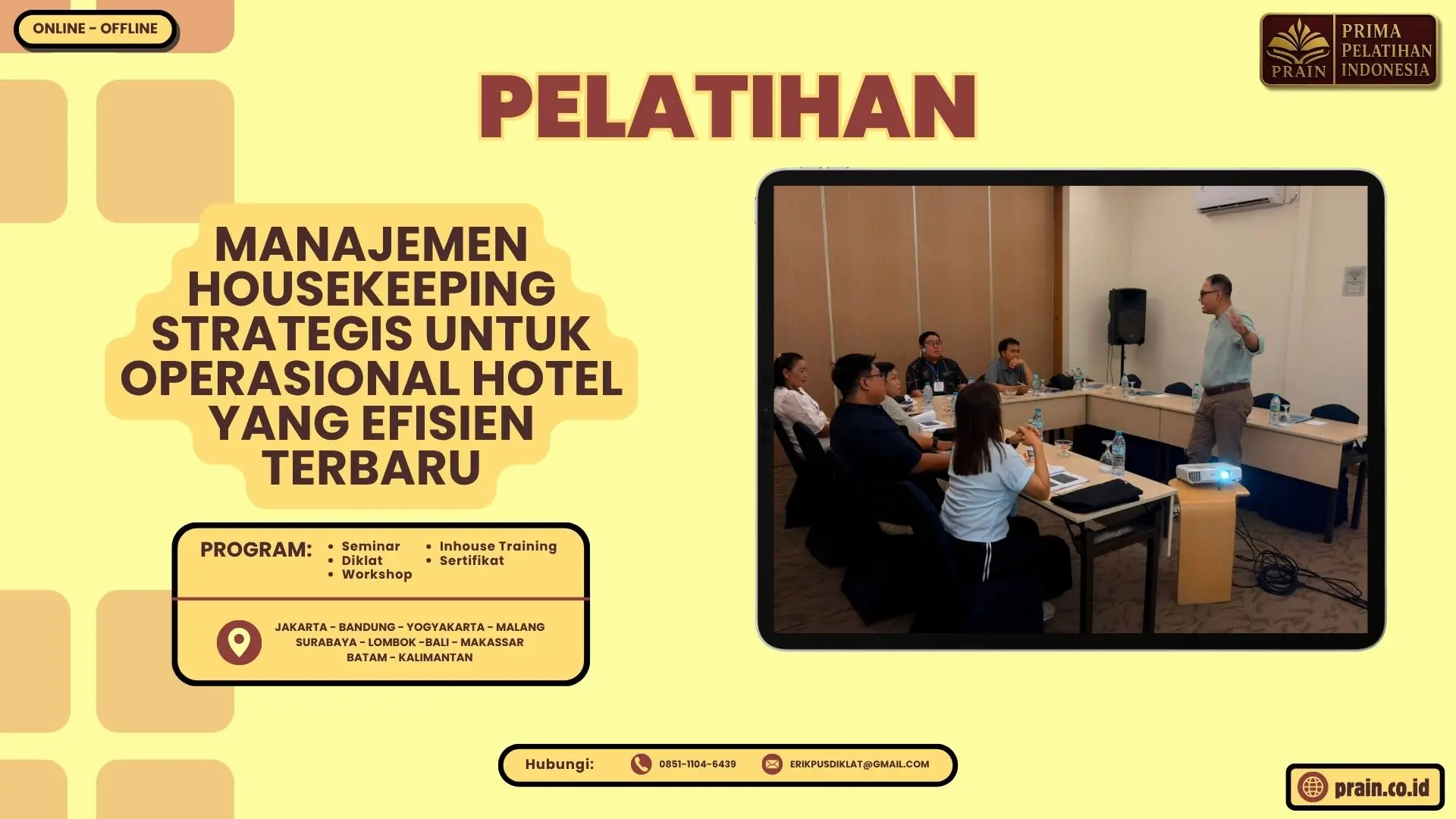 Pelatihan Manajemen Housekeeping Strategis untuk Operasional Hotel yang Efisien Terbaru