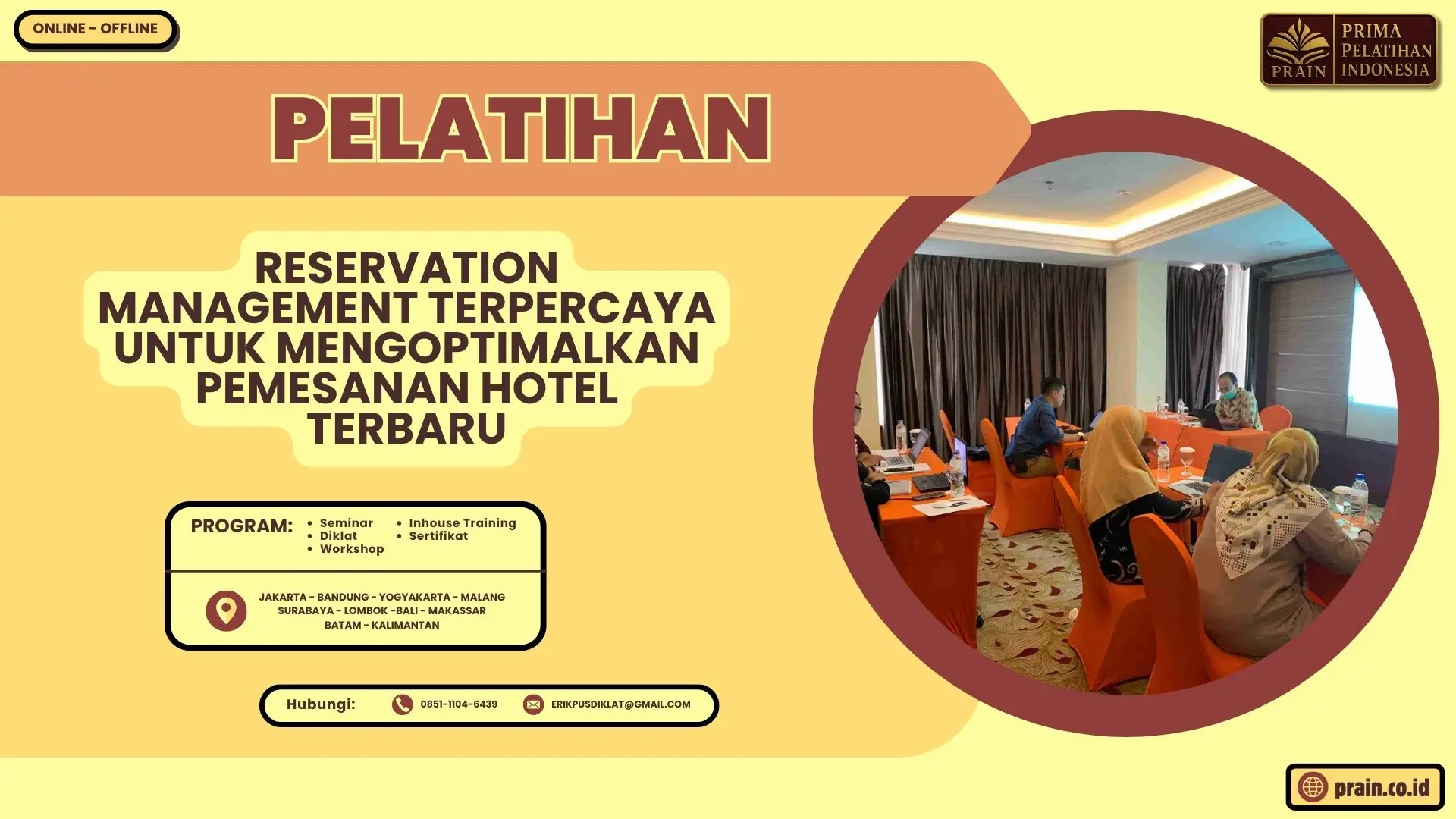 Pelatihan Reservation Management Terpercaya untuk Mengoptimalkan Pemesanan Hotel Terbaru